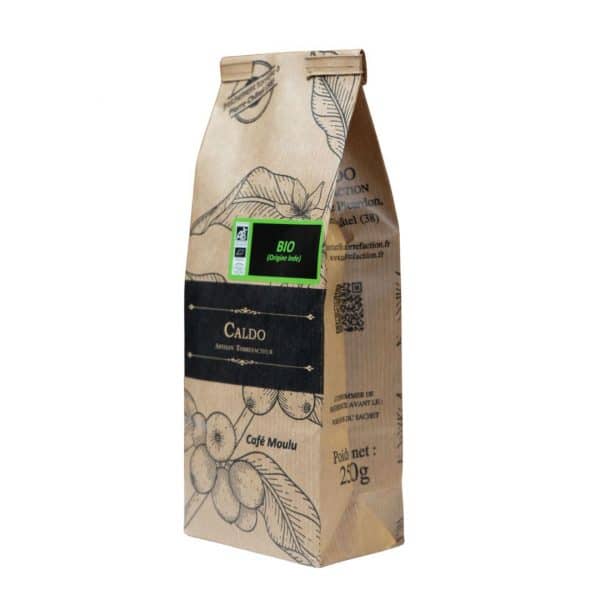 café bio d'Inde moulu